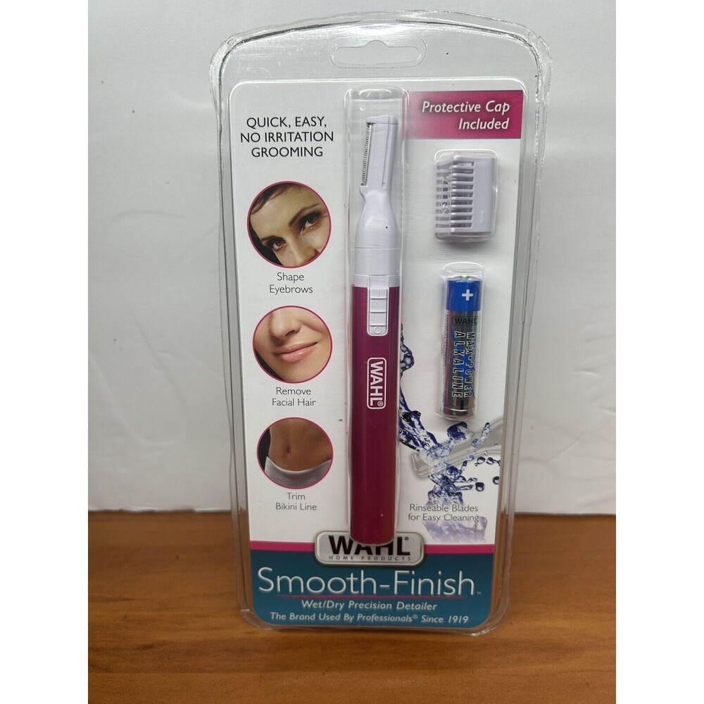 WAHL Products Wet/Dry Precision Detailer Trimmer Pink Smooth Finish BNIP Shave